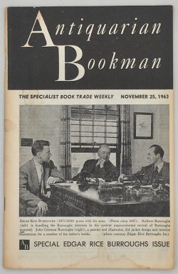Edgar Rice Burroughs (1875-1950) [in:] Antiquarian Bookman. Vol. 32, no. 22. Special Edgar Rice Burroughs Issue